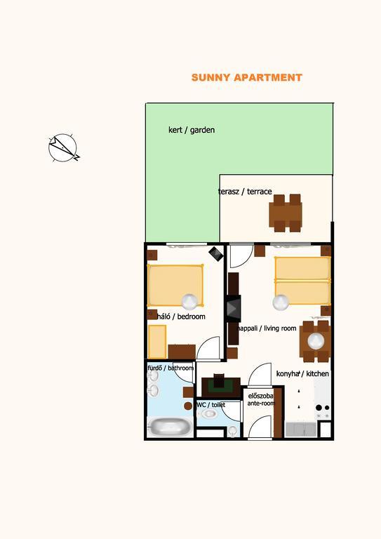 Sunny Apartman Siofok Bagian luar foto